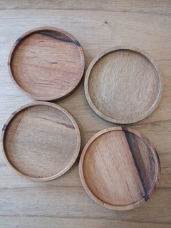 Posavasos de madera x 6 - comprar online