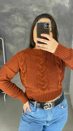 Blusa Tricot Trançada