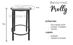 Banco mod. MOLLY - Muebles NG