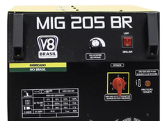 Máquina de Solda Mig 205 BR 205A Mono com Tocha - V8 BRASIL-112644 na internet