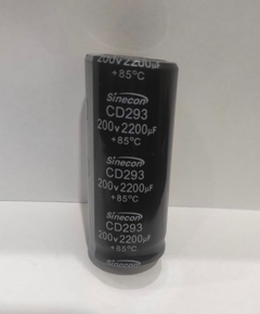 Capacitor eletrolitico CD293 200v 2200uF +85°C