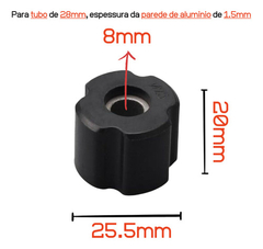 Bucha Tubo Eixo Cardan Para Roçadeira 28x8mm Terra - comprar online