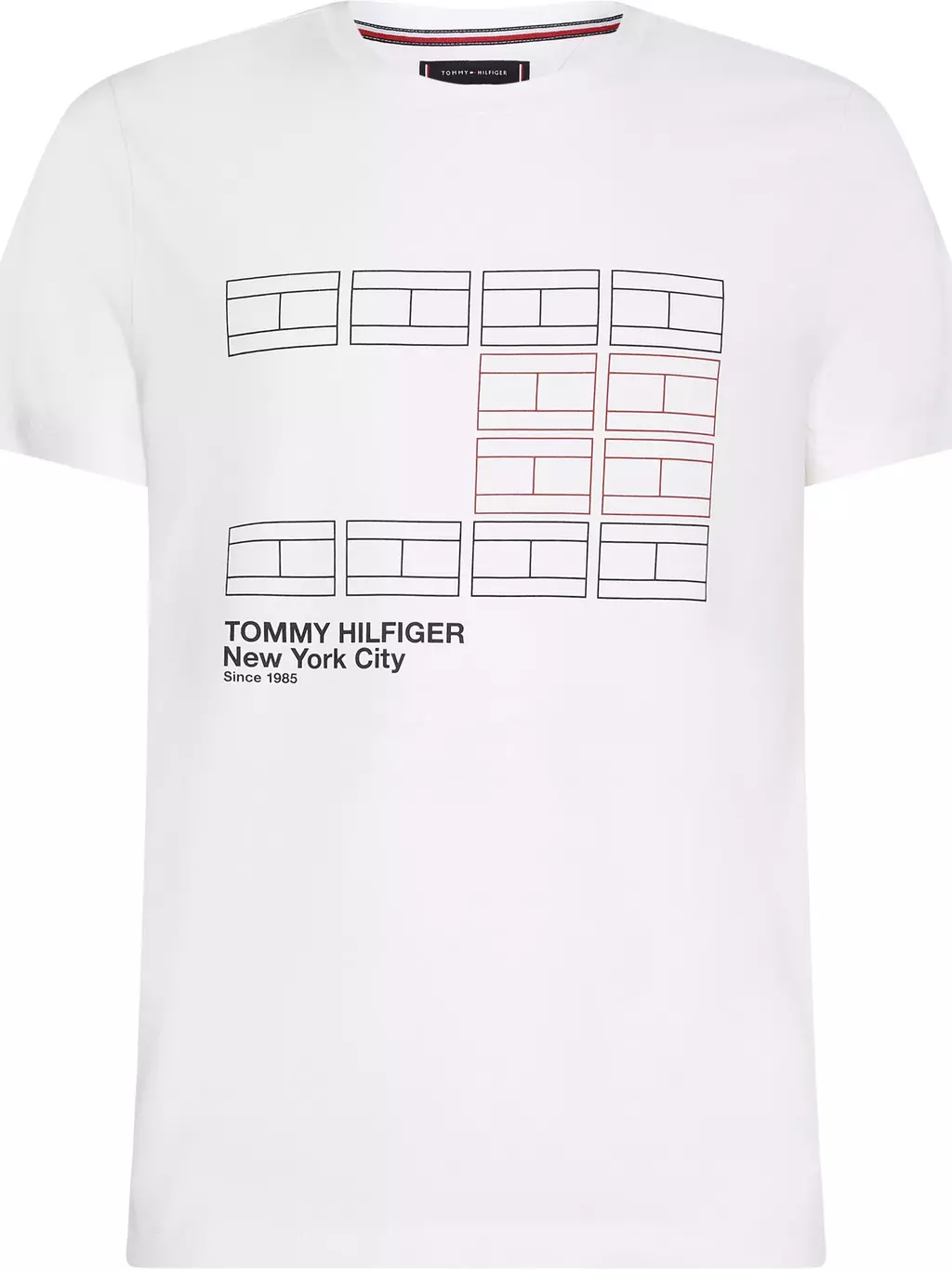 Camiseta Tommy Hilfiger Bordada Branca - Compre Agora