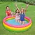 Piscina Inflável Infantil redonda Arco Íris 3 níveis 100x20cm 95 Litros Brinquedo divertido ao ar livre de verão - comprar online