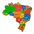 Quebra-Cabeça Mapa e Regiões do Brasil - Maninho