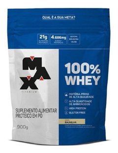 Whey Protein Max Titanium 100% Refil 900g