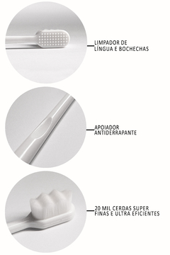 Escova de Dente para quem usa aparelho - White - Oral Soft