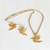 Set trebol collar y aretes filigrana colibri anillo flor filigrana - comprar online