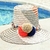 Sombrero wayuu beige azul naranja y plateado - comprar online