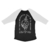 Camiseta Skull Raglan Manga 3/4 - Unissex na internet