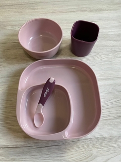 KIT DE ALIMENTAÇÃO INFANTIL | DAILY CLINGO (ROSA E AZUL) - JH Empório