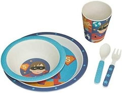 Kit Alimentacao Super Heroi 5 Pcs Eco Redondo, Girotondo Baby, Super Herói - comprar online