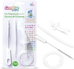 KIt Reposição com Escova de limpeza - Compatível com os Copos da Linha Lets Go - Comtac Kids