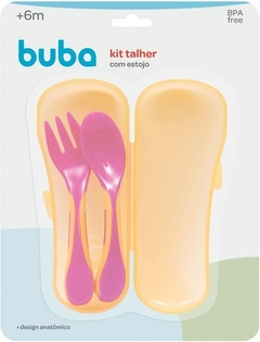 Kit Talher Baby com Case, Buba, Rosa