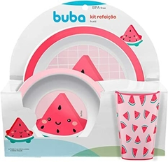 BUBA Kit Refeicao Frutti Melancia, Multicolorido