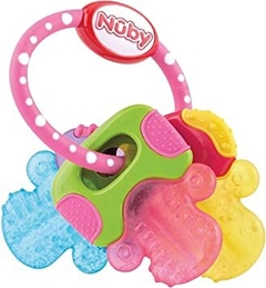 Nuby Chaves mordedores de gel de gelo ROSA