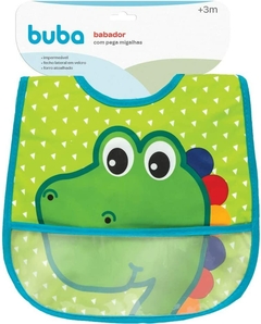 Babador Com Bolso - Dino, Buba