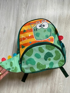 Mochila Escolar de Costas Dino Verde 13'