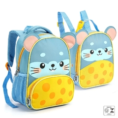 Imagem do KIT MOCHILA E LANCHEIRA (TIGRE, SEREIA, URSO, BALEIA, PINGUIM, RATINHO, RENA, GATINHA) - ZOOP