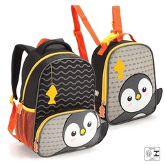 KIT MOCHILA E LANCHEIRA (TIGRE, SEREIA, URSO, BALEIA, PINGUIM, RATINHO, RENA, GATINHA) - ZOOP - loja online