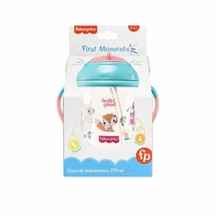 Copo de Treinamento com Canudo First Moments Pink Lemonade 270 ml Rosa Fisher Price na internet