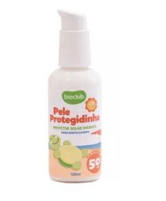 PROTETOR SOLAR INFANTIL NATURAL 120ML - PELE PROTEGIDINHA BIOCLUB