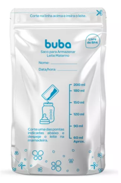 SACO PARA ARMAZENAR LEITE MATERNO - BUBA - comprar online