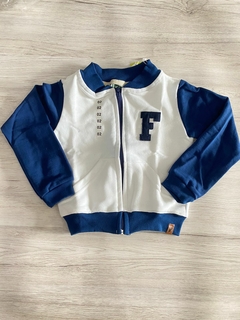 CASACO MOLETOM INFANTIL F - BRANCO