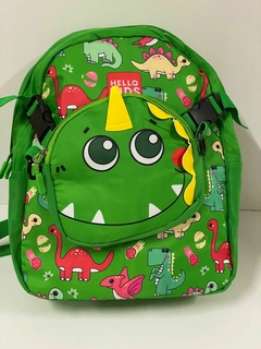 MOCHILA PASSEIO DINOSSAURO (PRETO, VERMELHO, VERDE, AZUL E ROSA) na internet