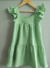 Vestido Infantil em Gaze de Algodão Verde Menta - Olívia - comprar online