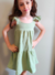 Vestido Infantil em Gaze de Algodão Verde Menta - Olívia - comprar online