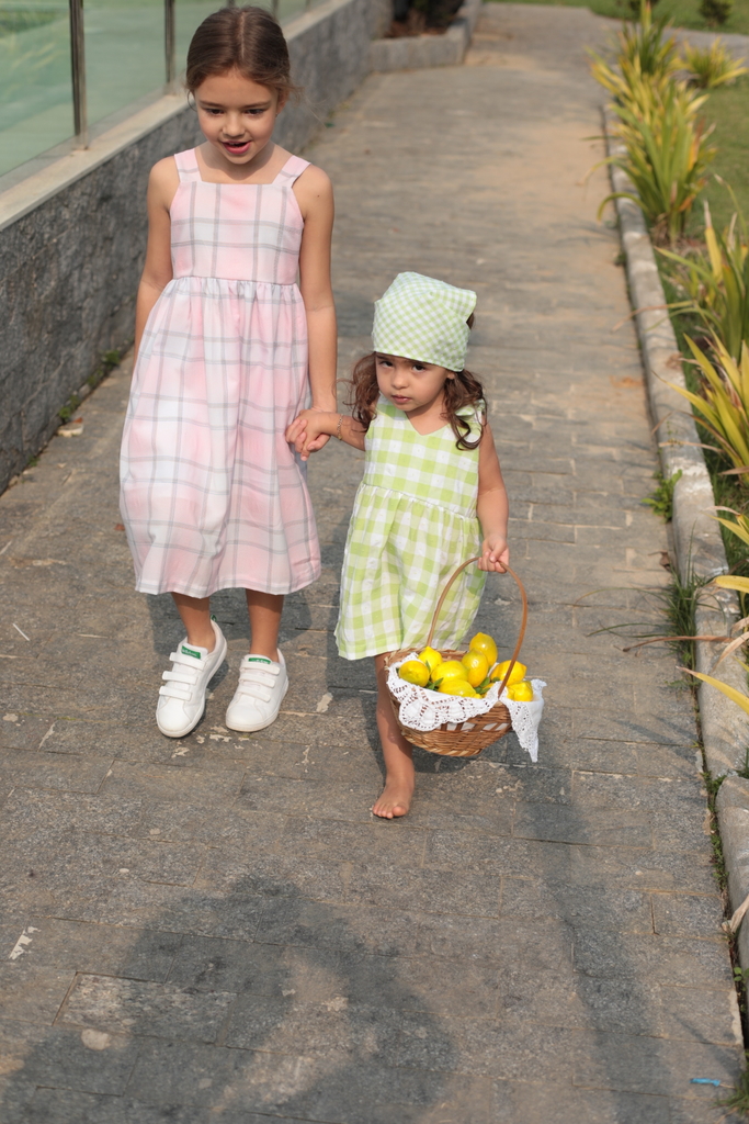 VESTIDO 3 MARIAS - XADREZ VICHY ROSA - CaquiLimao