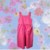 Vestido Infantil em Linho Rosa - Isadora - comprar online