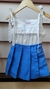 Short-Saia Sarja Azul Antonia - comprar online