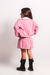 Casaco Infantil Rosa Tweed Lulu - loja online