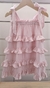 Vestido Infantil de Babados Rosa Zoe - loja online