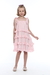 Vestido Infantil de Babados Rosa Zoe - comprar online