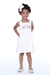 Vestido em Linho Off White Bordado Jardim - Carolina na internet