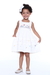 Vestido em Linho Off White Bordado Jardim - Carolina - comprar online