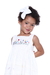 Vestido em Linho Off White Bordado Jardim - Carolina