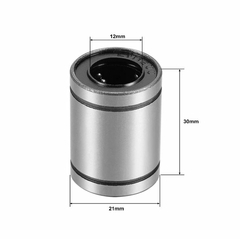 Pack 12 LM12UU Rolamento linear para eixo diâmetro 12mm - comprar online