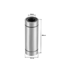Pack 6 LM8LUU Rolamento linear Longo para eixo diâmetro 8mm - comprar online