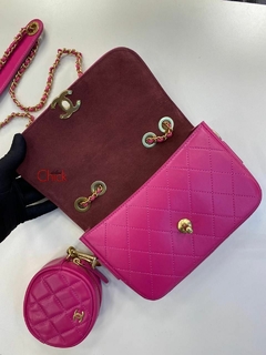 BOLSA ITALIANA COM MINI BAG PINK - loja online