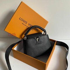 BOLSA CAPUCINES MINI PRETA ITALIANA - comprar online