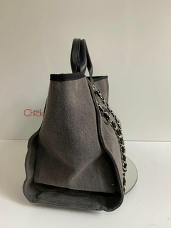 BOLSA CAMBON ITALIANA CINZA ESCURO - comprar online