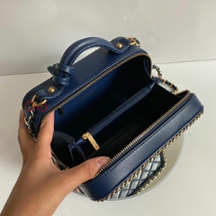 Imagem do BOLSA VANITY CASE ITALIANA AZUL MARINHO