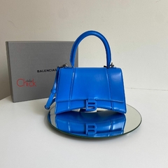 BOLSA HOURGLASS AZUL ITALIANA