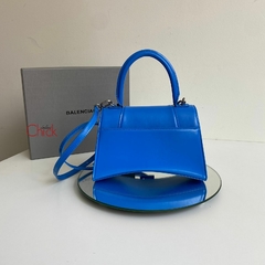 BOLSA HOURGLASS AZUL ITALIANA na internet