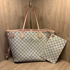 BOLSA NEVERFULL DAMIER AZUR ITALIANA - loja online