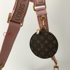 BOLSA MULTI POCHETTE ITALIANA COM ALÇA ROSA - loja online